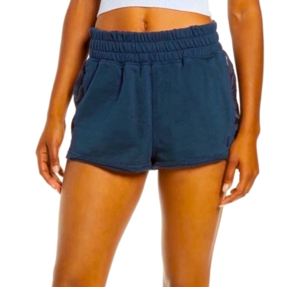 NWT Free People Movement Half Way There Short New Navy Size M